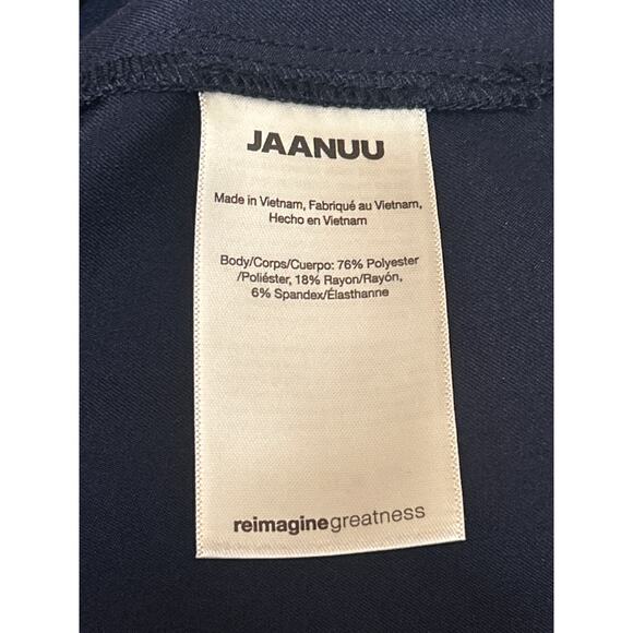 Jaanuu Women's Blue Short Sleeve Pocket Medical Scrub Pants 2 Pc Set Size M - Picture 5 of 5
